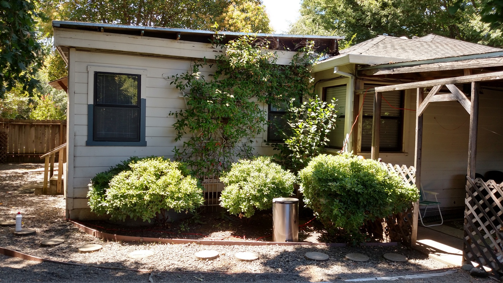 Sonoma Ave Before - one roof o/ another - compounded leaking problem