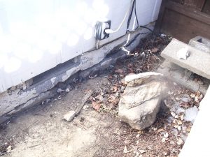 Tarango Foundation repairs - Before