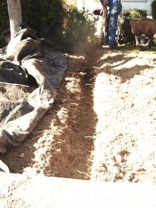 Tarango Foundation repairs - drainage away
