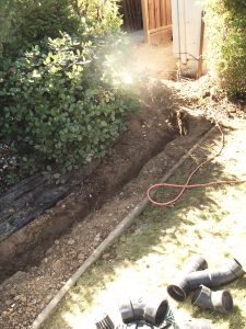 Tarango Foundation repairs - drainage away