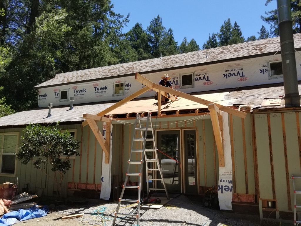 St Helena Rd Adding gable o/ entry - aesthetic