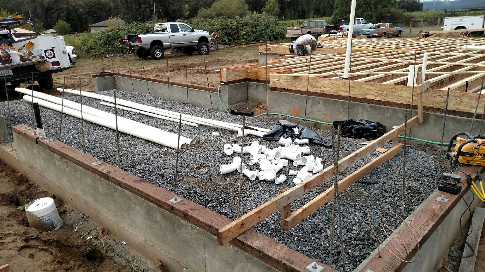 New home - garage and floor system