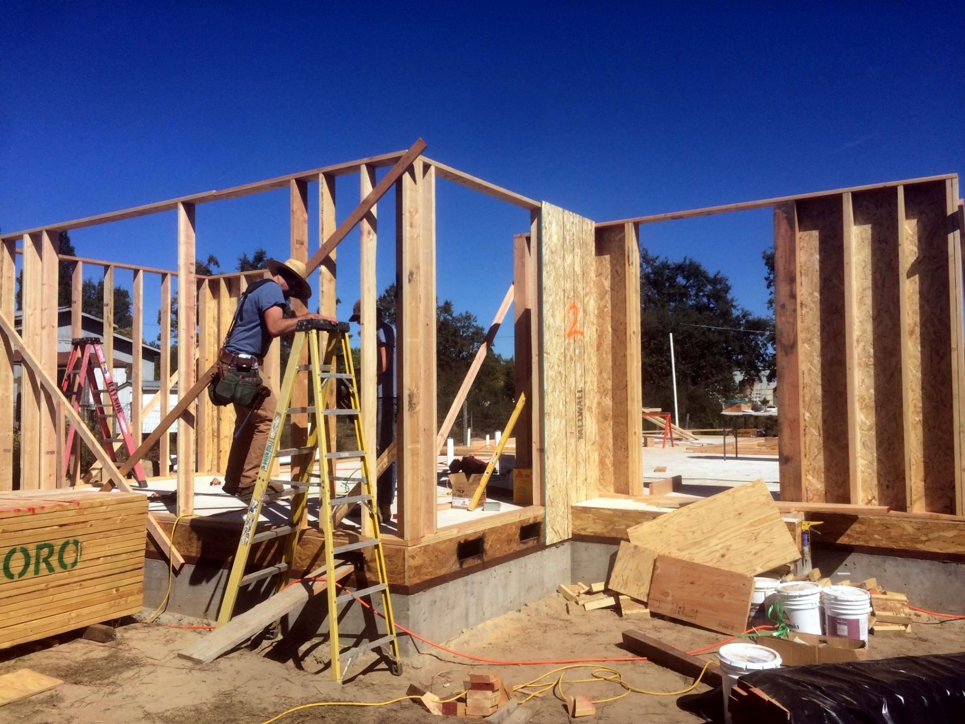 New home - walls going up
