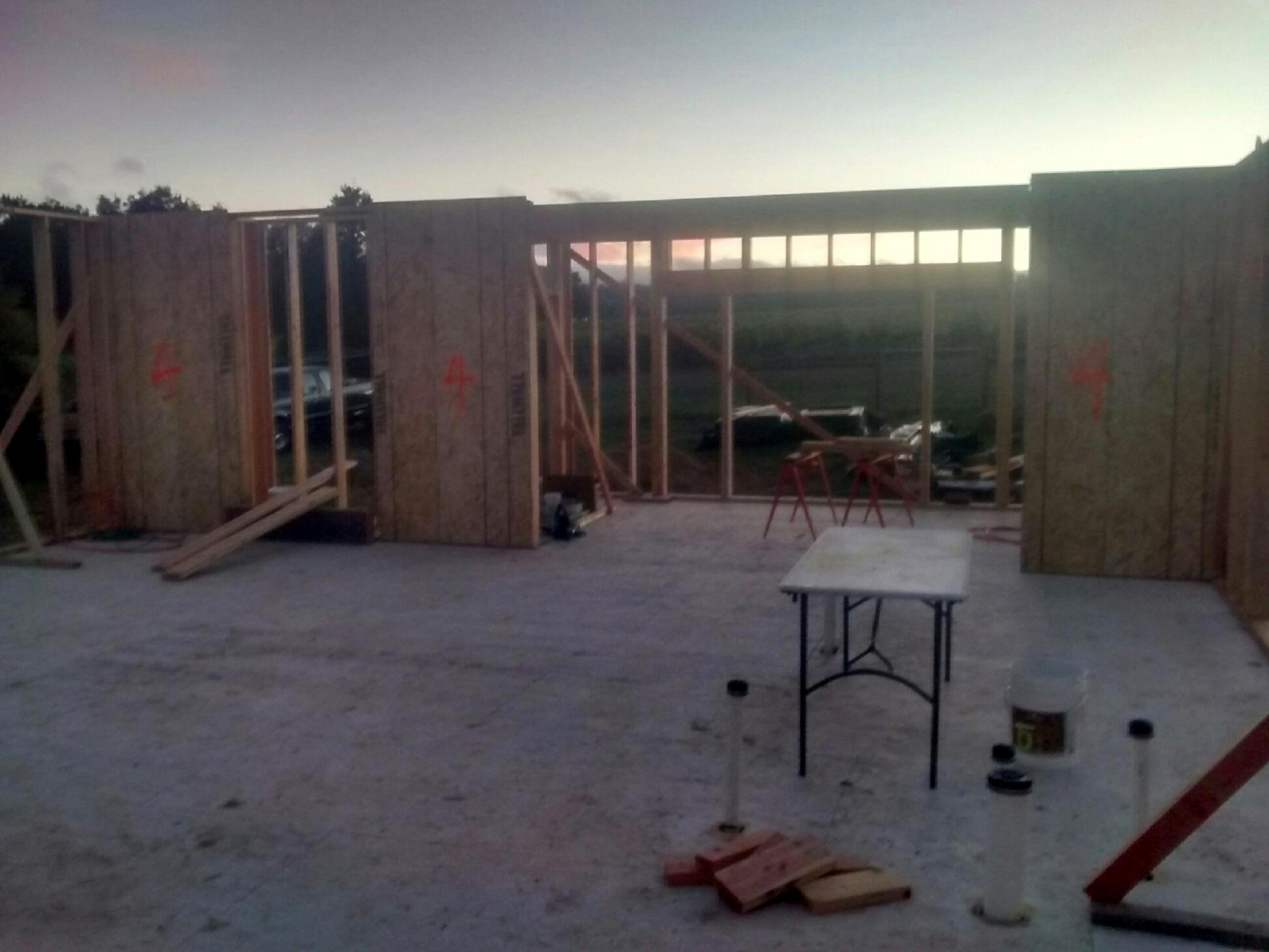 New home - walls going up