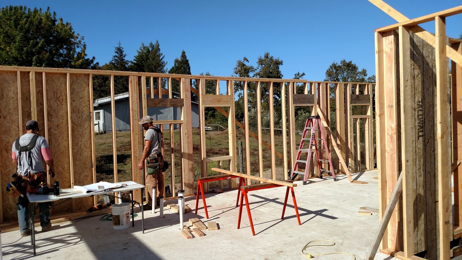 New home - walls going up