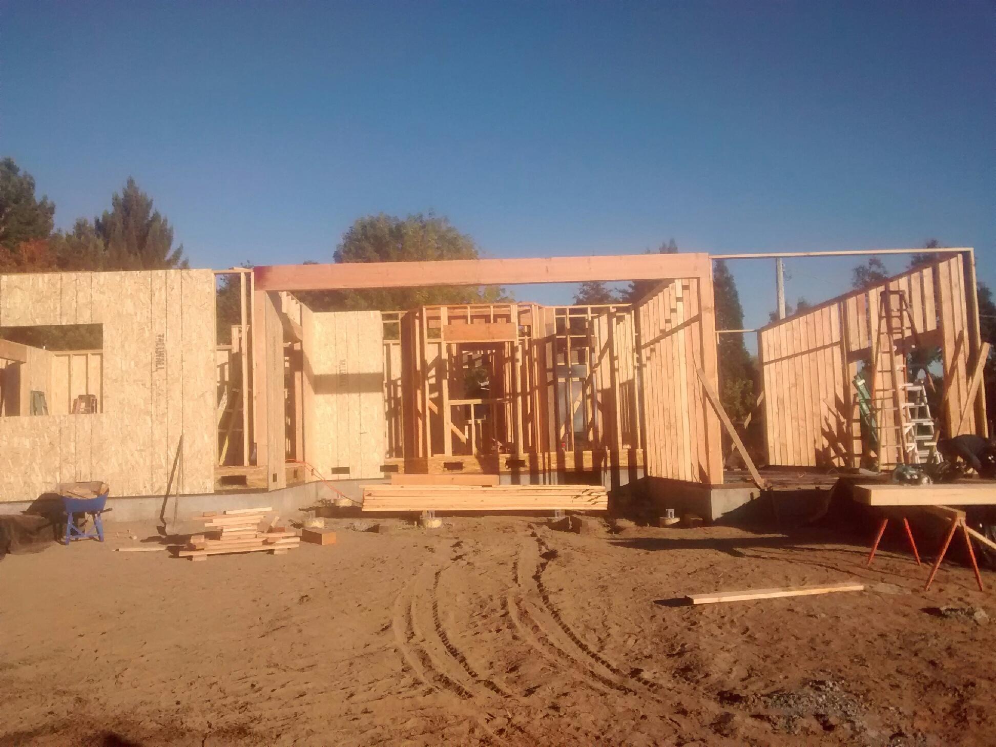 New home - walls going up