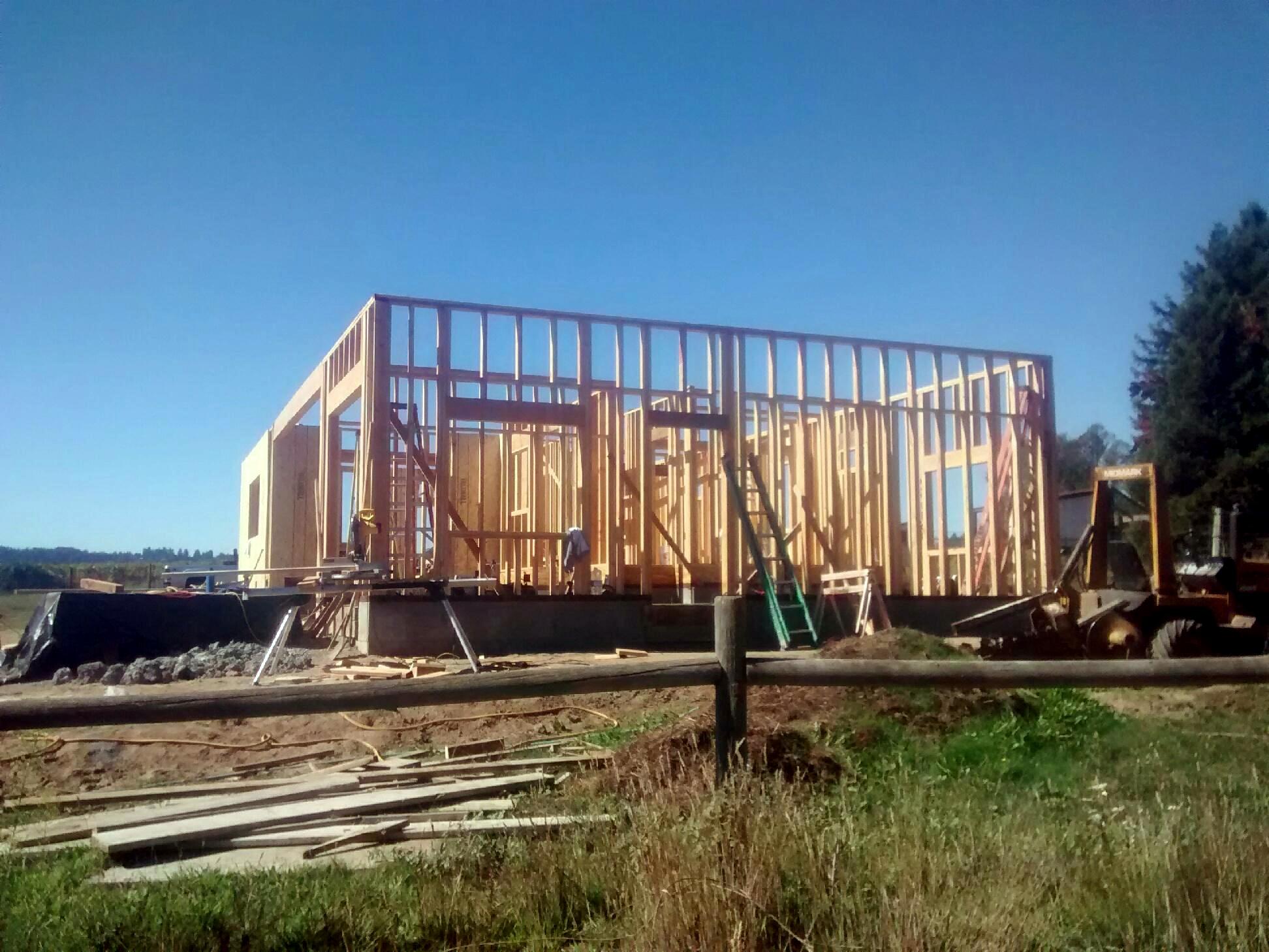 New home - walls going up