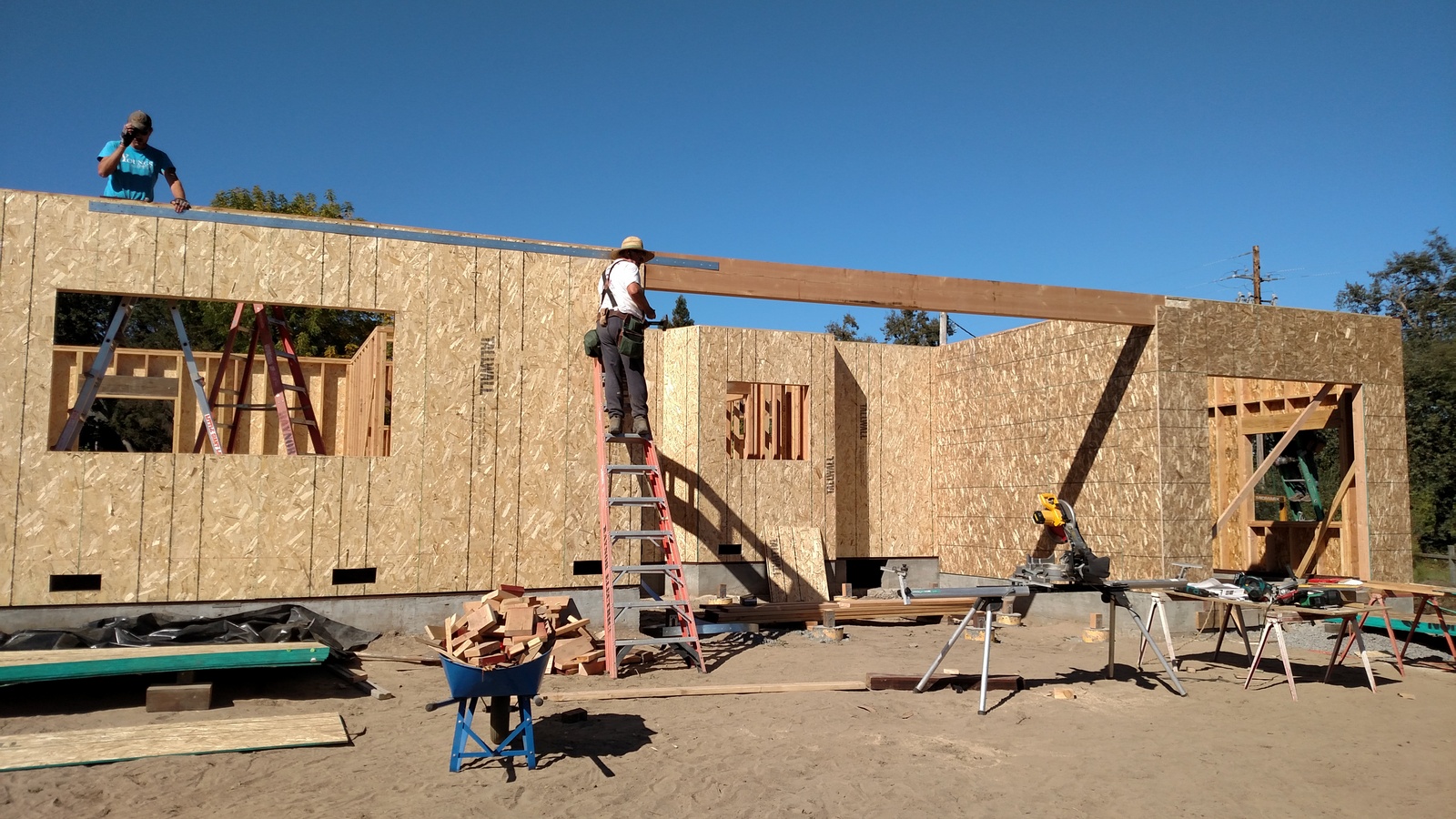 New home - walls going up