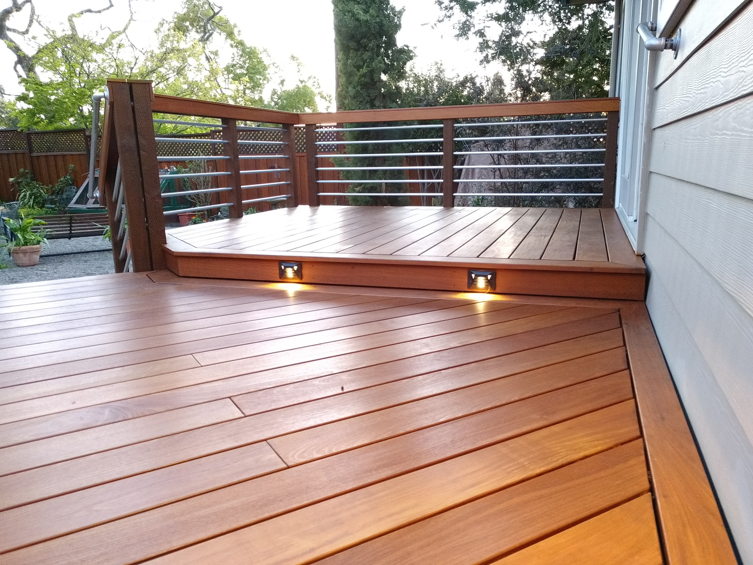 Ipe deck and lighting