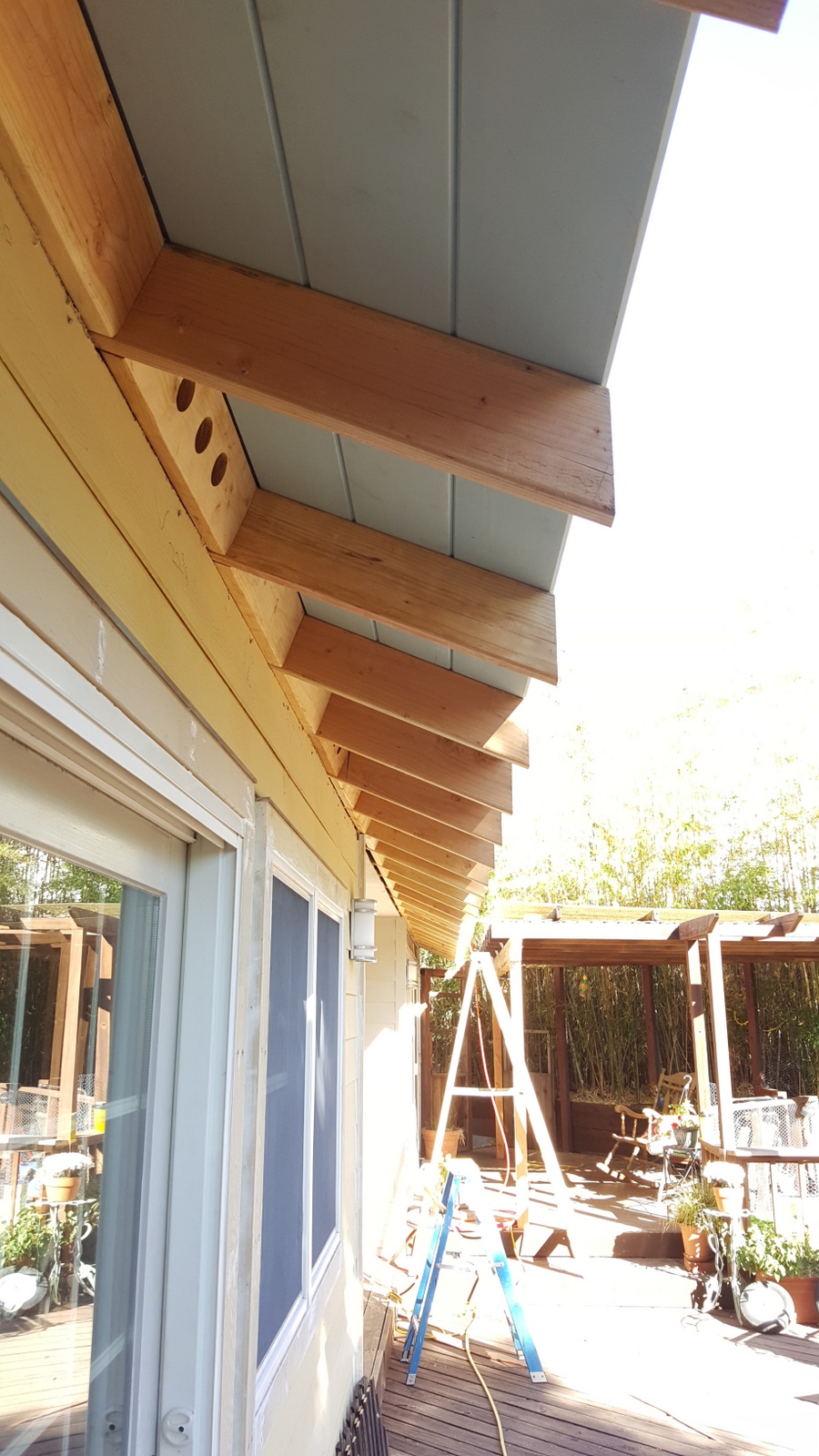 Annadel adding eaves to protect siding