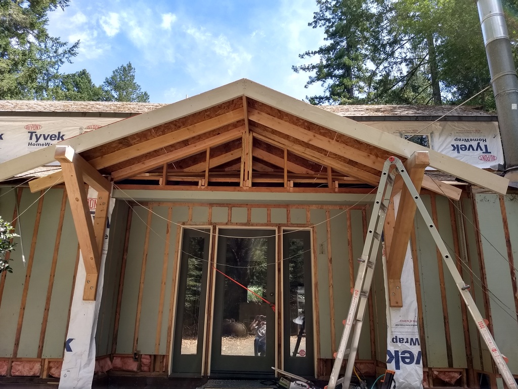 St Helena Rd Added gable o/ entry - aesthetic