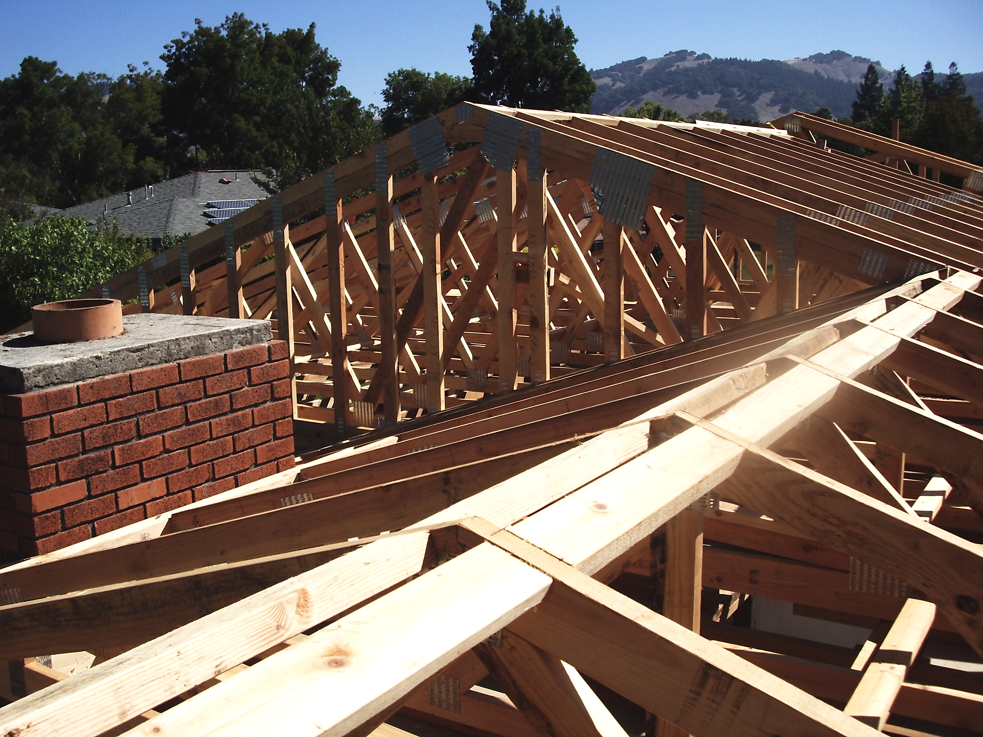 Benicia Dr New roof framing