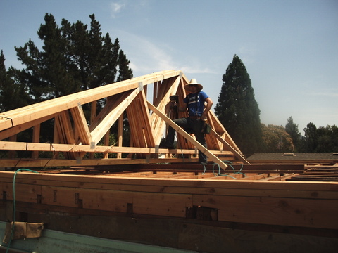 Benicia Dr New roof framing