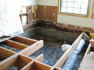 Rotted subfloor - progress photo